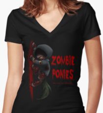Hunter Pony Women's Fitted V-Neck T-Shirt
