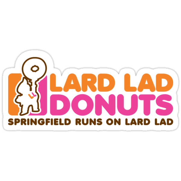 "Lard Lad Donuts" Stickers by merimeaux Redbubble