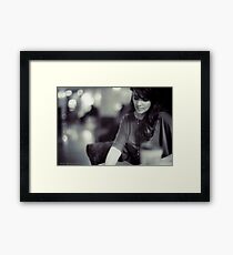Amanda Tapping vs. Leica - Deep in Thought Framed Print
