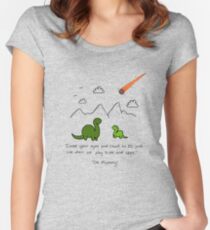 Das traurigste Gekritzel "Farbe" Tailliertes Rundhals-Shirt