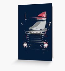 Scania Trucker Greeting Card