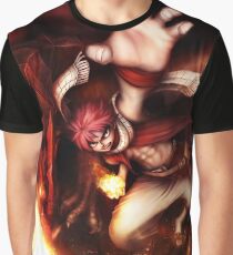 Fairy Tail-Natsu and Igneel-Full Graphic Shirt Graphic T-Shirt