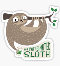 Koffeinhaltige Faultiere Sticker