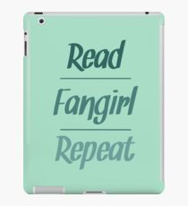Read Fangirl Repeat iPad Case/Skin