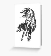 Sumi-e Horse Greeting Card