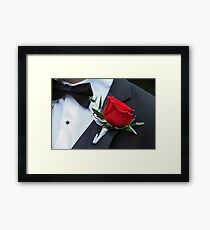 Groom's Bloom Framed Print