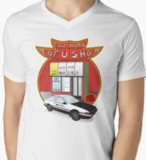 Initial D- Fujiwara Tofu Shop Men's V-Neck T-Shirt