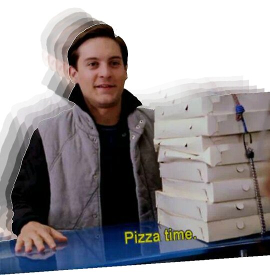 &quot;Pizza time!&quot; Poster by MultiHyperdrive Redbubble