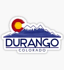 Durango Colorado wood mountains Sticker