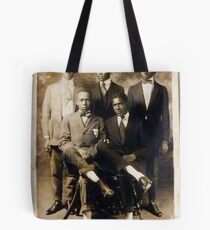 5 Serious Black Gentlemen Tote Bag