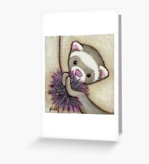 Ferret Toy Greeting Card