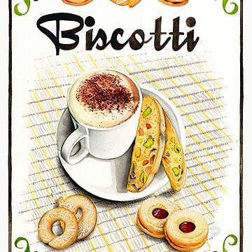 Italin biscotti - Pan di Stelle Magnet for Sale by MaryTheJunkie