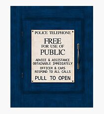 Police Telephone Photographic Print