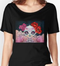 Amelia Calavera - Sugar Skull Women's Relaxed Fit T-Shirt