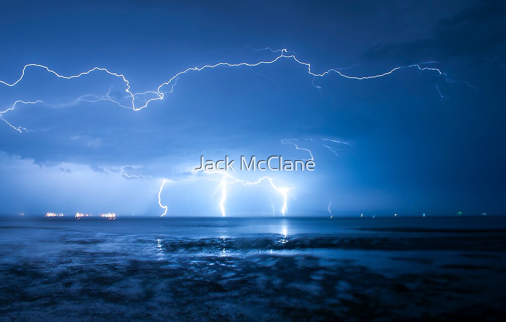 "Lightning at Scarborough" by Jack McClane Redbubble