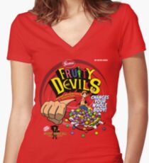 Gomu Fruity Devils Women's Fitted V-Neck T-Shirt