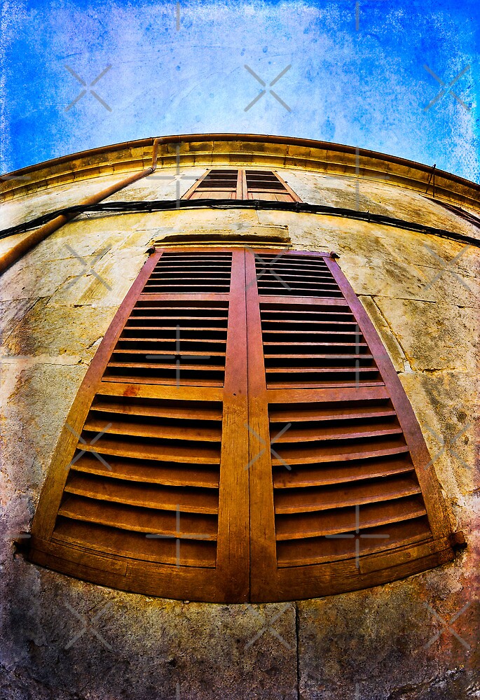 "Old Spanish Window Shutters" by marina63 Redbubble