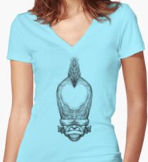 Bighead Women's Fitted V-Neck T-Shirt