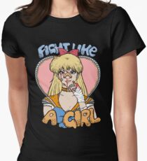 Sailor Moon - Fight Like A Sailor (Sailor Venus) Women's Fitted T-Shirt