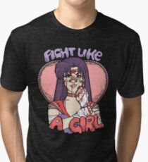 Sailor Moon - Fight Like A Sailor (Sailor Mars) Tri-blend T-Shirt