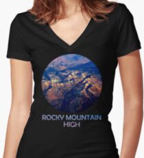 Rocky Mountain High Fitted V-Neck T-Shirt