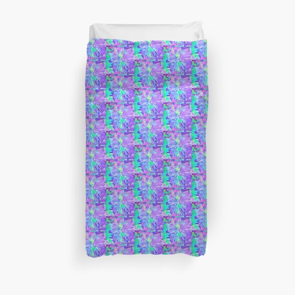 Purple Butterfly by Jan Marvin Duvet Cover