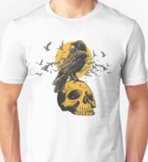Skull and a Crow Unisex T-Shirt