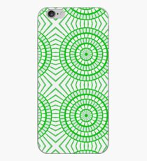 Bright Green Tile Circles iPhone Case