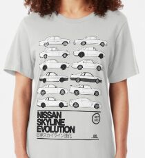 Nissan Skyline History Slim Fit T-Shirt