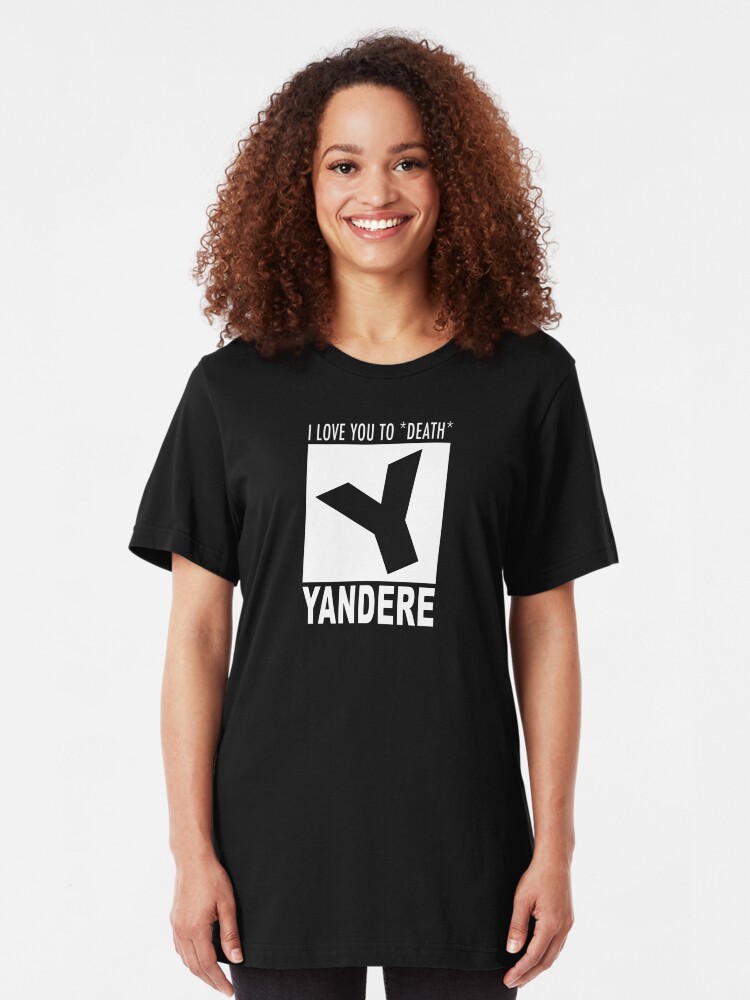 Alternate view of Yandere rating Slim Fit T-Shirt
