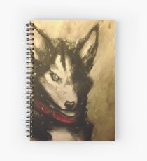 Husky in the snow Spiral Notebook