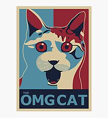 The OMG Cat Photographic Print
