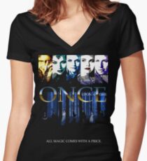 ONCE Women's Fitted V-Neck T-Shirt