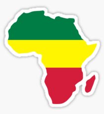 Africa map reggae Sticker