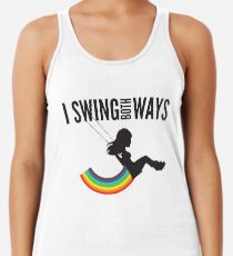 Ich schwinge beide Wege Tanktop für Frauen