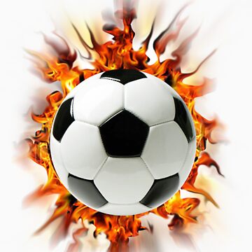 flaming soccer ball shirt