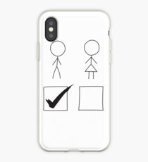 Zeigen Sie Ihren Stolz - Tick Box Man Vote iPhone-Hülle & Cover