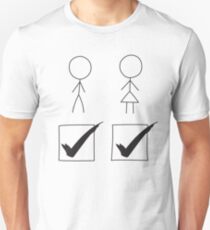 Zeigen Sie Ihren Stolz - Tick-Box Beide Stimmen Slim Fit T-Shirt