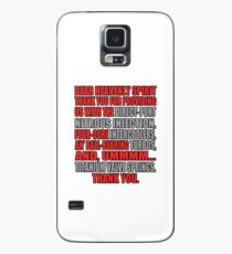 Jesse says grace: car part thanks - red Case/Skin for Samsung Galaxy