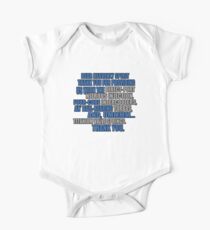 jesse says grace: car part thanks - version 2 - blue One Piece - Short Sleeve
