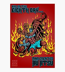 On The Eighth Day Man Created Jiu Jitsu Photographic Print