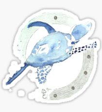 Blue Turtle in a Periscope Sticker