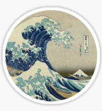 Great Wave off Kanagawa circle Sticker