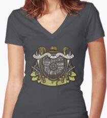 Adventurer's Crest Women's Fitted V-Neck T-Shirt