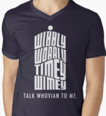 Talk Whovian To Me Men's V-Neck T-Shirt