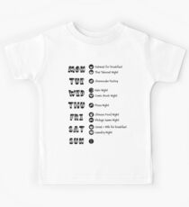TBBT - Sheldons Wochenplan Kinder T-Shirt