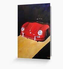'Speedster Barn Find' 1950's Classic Porsche Greeting Card