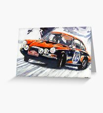 'Monte Carlo Rallye Porsche 911' Porsche Greeting Card