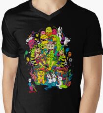 LSD Farbe T-Shirt mit V-Ausschnitt für Männer