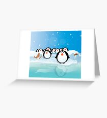 Penguins Greeting Card